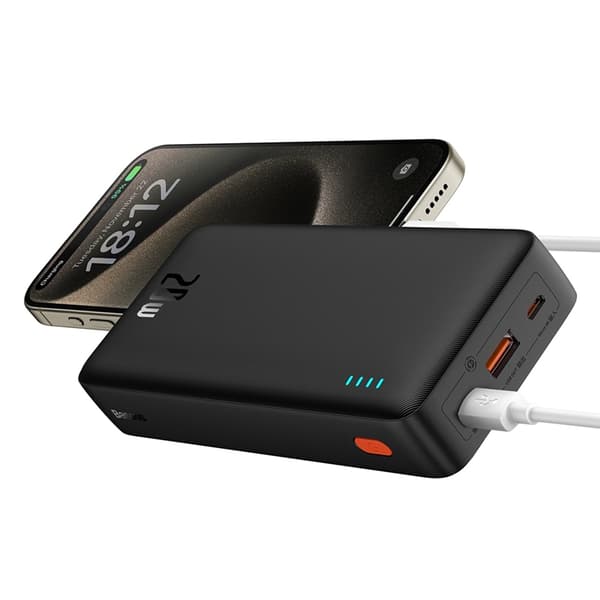 Baseus Powerbank 20000 mAh 20W Med USB-A Till USB-C Kabel - Blå
