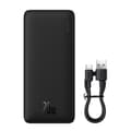 Miniatyrbild 1 av 10: Baseus Powerbank 20000 mAh 20W Med USB-A Till USB-C Kabel - Blå