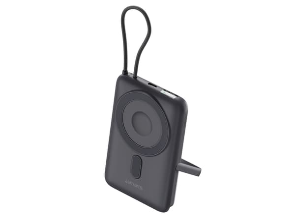 4smarts Enterprise Pocket, 10000 mAh, Quick Charge 2.0, Trådlös laddning, 22,5 W, Grå