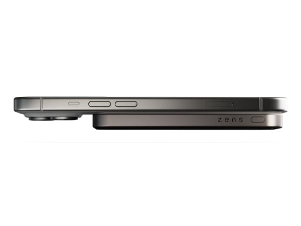 Zens Slim Qi2 Al Powerbank 5000mAh Black