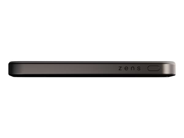 Zens Slim Qi2 Al Powerbank 5000mAh Black