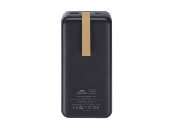 Rivacase VA1083, 30000 mAh, Litium Polymer (LiPo), Quick Charge 3.0, Svart