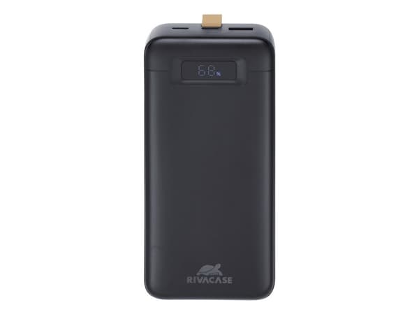 Rivacase VA1083, 30000 mAh, Litium Polymer (LiPo), Quick Charge 3.0, Svart