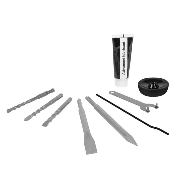 VONROC Borehammer - 1800W - Rotation - Pneumatisk - 6 Joule | SDS plus | Inkl. Borehoved og Tilbehør