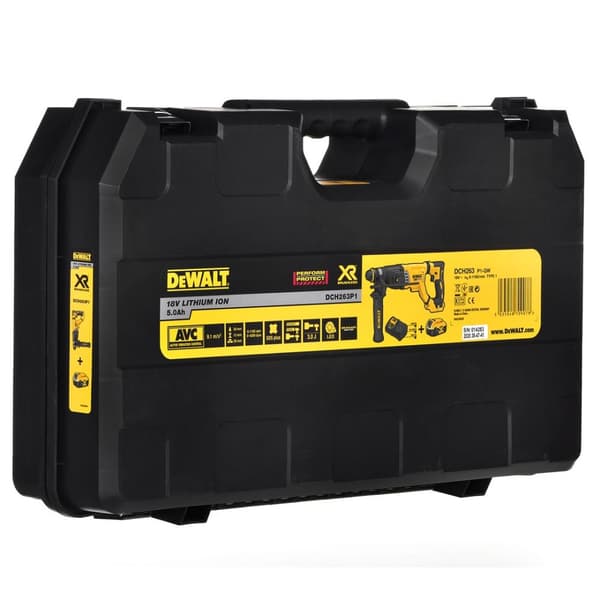 DeWALT DCH263P1-QW borrhammare SDS Plus 1165 RPM