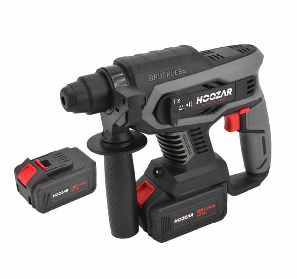 HOOZAR BORSTLÖS BORR SDS+ 18V 2x4,0Ah 2,2J RH10BL