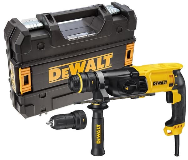 DEWALT hammerboremaskine med smedemulighed 800W 2,8J + HÅNDTAG + KASSE