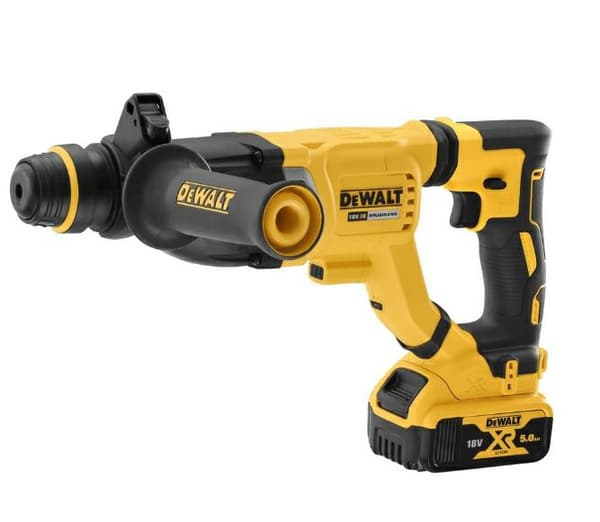 DEWALT SDS-PLUS BOR- OG KUNNINGSHAMMER 18V 3,0J 1x5,0Ah BØRSTELØS DCH263P1
