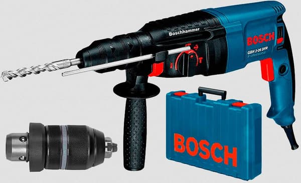 BOSCH HAMMER 800W GBH 2-26 DFR 2,7J + 13 mm HÅNDTAG