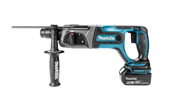 MAKITA HAMMERBORING MED SMEDEMULIGHED 18V 2J 2 x 5,0Ah DHR241RTJ