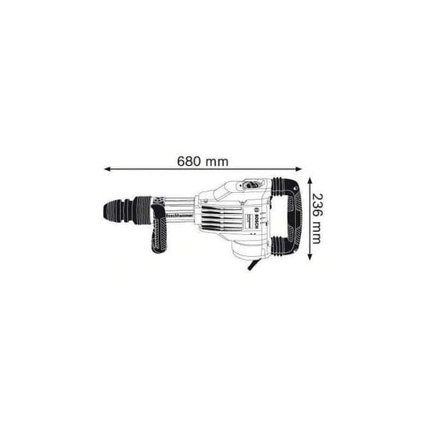 Marteau piqueur SDS-Max 1700 W 23 J GSH 11 VC - BOSCH - koffert - 0611336000