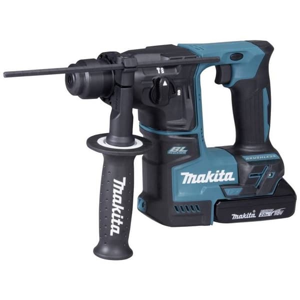 Makita SDS-Plus-Borghammare utan sladd 18 V 2 Ah Li-Ion + 2 batterier, + väska