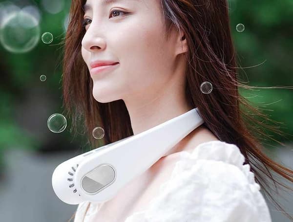 Langaton kaulatuuletin 2400 mAh:lla