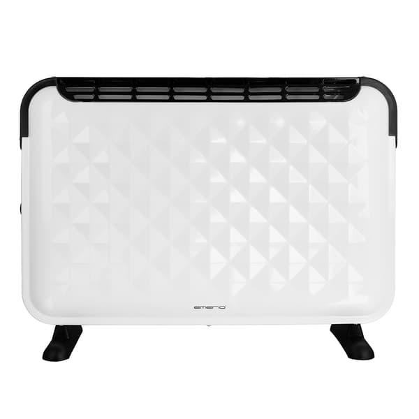 Emerio konvektorelement med justerbar termostat og 2000 W effekt