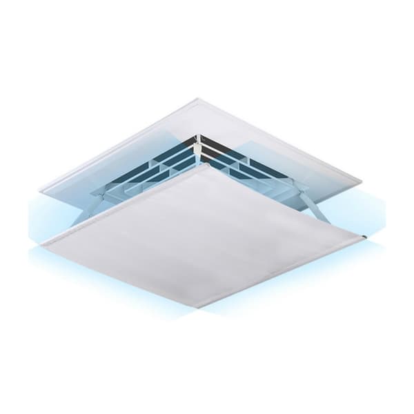 Justerbar vindskjerm for klimaanlegg 60x60cm