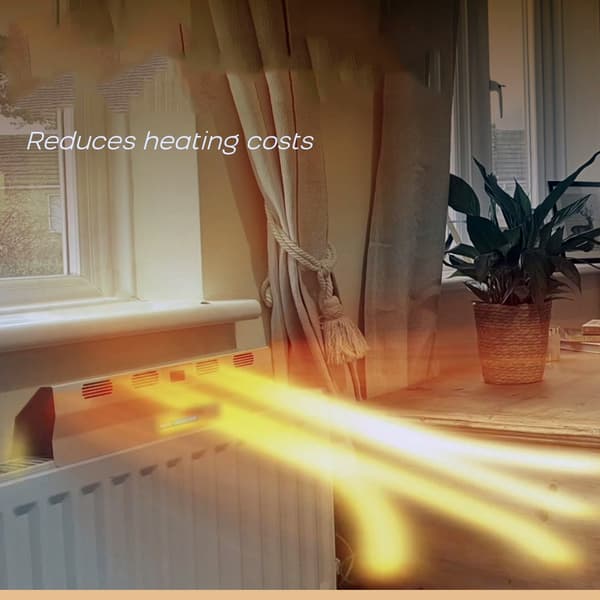 BooST lämpöpumppu / patterituuletin - energiatehokas lämmönlevittäjä pattereille