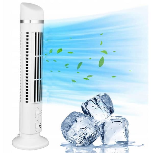 Bladeless Tower ventilator Bordventilator 38cm Hvid