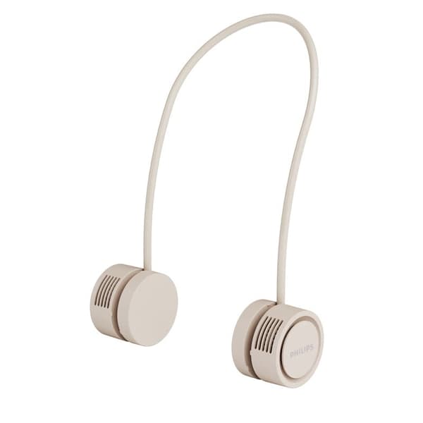 Philips nackhängande fläkt – en bärbar mini-utomhusfläkt med tyst laddning och bladlös design