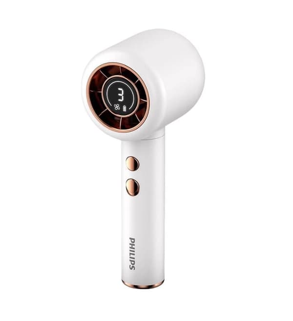 Philips nackhängande fläkt – en bärbar mini-utomhusfläkt med tyst laddning och bladlös design