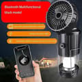 Miniatyrbild 1 av 11: OBOSOE Bärbar Handfläkt/fläkt med Turboeffekt med Bluetooth – Solcellsdriven campinglampa Perfekt för Resor och Utomhusaktiviteter