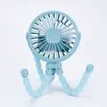 Miniatyrbillede 1 af 8: OBOSOE Fleksibel klapvognsventilator – Bærbar ventilator med batteri, genopladelig med 3 hastigheder, til klapvogn, seng eller kontor