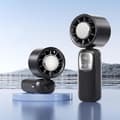 Miniatyrbillede 1 af 8: Bærbar Turbo Power håndventilator – 100 hastigheder, med solid-state køleteknologi, kan hænges på nakken, to tilstande: blæser og køling