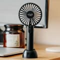 Miniatyrbillede 1 af 6: Bærbar håndventilator med 2-i-1-design og tre hastighedstilstande med stativ