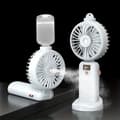 Miniatyrbillede 1 af 8: OBOSOE håndventilator/bordventilator – genopladelig bærbar sprayventilator med USB og digitalt display