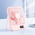 Pikkukuva 2 / 8: Lollanda Mini USB -tuuletin / kannettava minituuletin – akkukäyttöinen pöytätuuletin LED-näytöllä, USB-lataus työpöydälle ja matkoille
