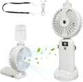 Miniatyrbillede 1 af 7: Lollanda Bærbar Sprayventilator 5000mAh, Sprayventilator – LED, 90° drejelig, Kan hænges på halsen