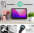 Miniatyrbild 6 av 7: OBOSOE Handfläkt – Portabel Mini USB-Fläkt med 5 Hastigheter & Stativ – Uppladdningsbar & Hopfällbar