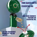 Miniatyrbild 3 av 7: OBOSOE Handfläkt – Portabel Mini USB-Fläkt med 5 Hastigheter & Stativ – Uppladdningsbar & Hopfällbar