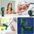 Miniatyrbild 5 av 7: OBOSOE Handfläkt – Portabel Mini USB-Fläkt med 5 Hastigheter & Stativ – Uppladdningsbar & Hopfällbar
