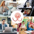 Miniatyrbild 6 av 7: Lollanda Barnvagnsfläkt Portabel, Mini barnvagnsfläkt, Portabel Handfläkt med Flexibel Trebensstativ – 3 Hastigheter, 360° Rotation