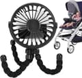 Miniatyrbild 1 av 6: Lollanda Barnvagnsfläkt Portabel, Mini barnvagnsfläkt, Portabel Handfläkt med Flexibel Trebensstativ – 3 Hastigheter, 360° Rotation
