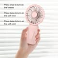 Miniatyrbild 4 av 7: OBOSOE Bärbar Handfläkt / Handhållen Fläkt – USB-laddad Minifläkt i ABS, Lätt & Söt Design