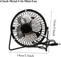 Miniatyrbild 8 av 8: OBOSOE 15cm USB Bordfläkt, 360° Rotation, Tyst Portabel Fläkt för Skrivbord, Hem, Kontor