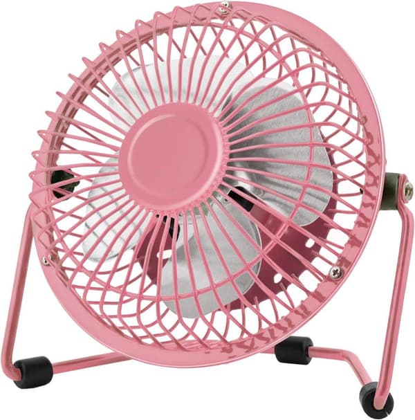 OBOSOE 15cm USB Bordfläkt, 360° Rotation, Tyst Portabel Fläkt för Skrivbord, Hem, Kontor