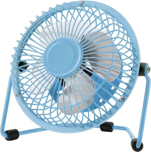 OBOSOE 15cm USB Bordfläkt, 360° Rotation, Tyst Portabel Fläkt för Skrivbord, Hem, Kontor