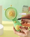 Miniatyrbild 5 av 7: Lollanda Portabel Handfläkt, Sprayfläkt, USB-laddning, Låg ljudnivå, Justerbar Hastighet och Lång Batteritid, Passar för kontor och resor