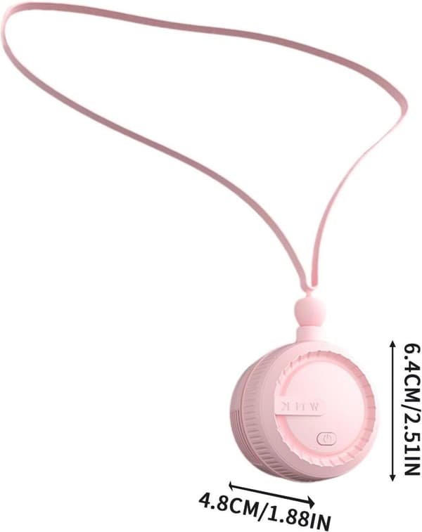 OBOSOE kaulatuuletin kannettava tuuletin, hiljainen USB-tuuletin matkoille, urheiluun ja ulkoiluun
