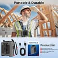 Pikkukuva 6 / 11: OBOSOE kannettava vyötäröpuhallin 12000 mAh:lla, 5 nopeudella, ladattava handsfree-puhallin ulkoiluun ja matkoille