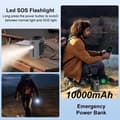 Pikkukuva 10 / 11: OBOSOE kannettava vyötäröpuhallin 12000 mAh:lla, 5 nopeudella, ladattava handsfree-puhallin ulkoiluun ja matkoille