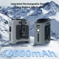 Pikkukuva 2 / 11: OBOSOE kannettava vyötäröpuhallin 12000 mAh:lla, 5 nopeudella, ladattava handsfree-puhallin ulkoiluun ja matkoille