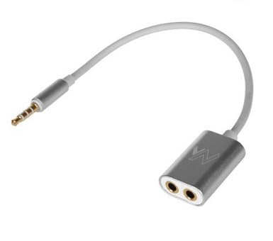 Maclean - Jakaja pääsarjaa varten - 4-napainen ministik uros ministik naaras - 18 cm - hopea