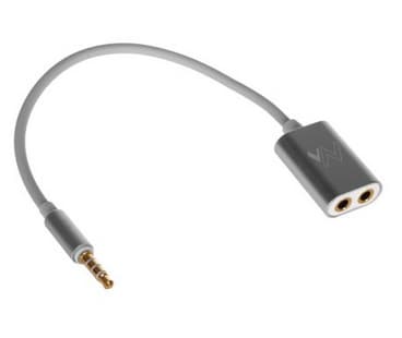 Maclean - Jakaja pääsarjaa varten - 4-napainen ministik uros ministik naaras - 18 cm - hopea