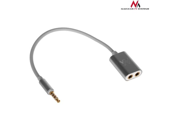 Maclean - Jakaja pääsarjaa varten - 4-napainen ministik uros ministik naaras - 18 cm - hopea