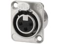 Miniatyrbild 2 av 4: Neutrik NC3FD-LX, XLR, Gjuten aluminium, Nickel/Guld, IP40, 2,5 mm ², 1500 V