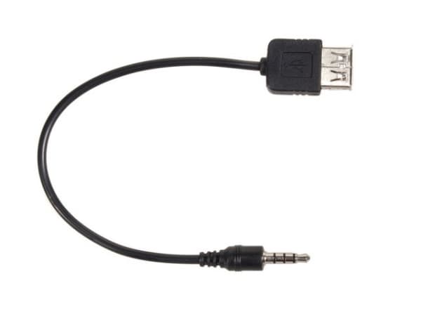 Maclean MCTV-693, 3.5mm, Uros, USB A-tyyppi, Naaras, 0,23 m, Musta