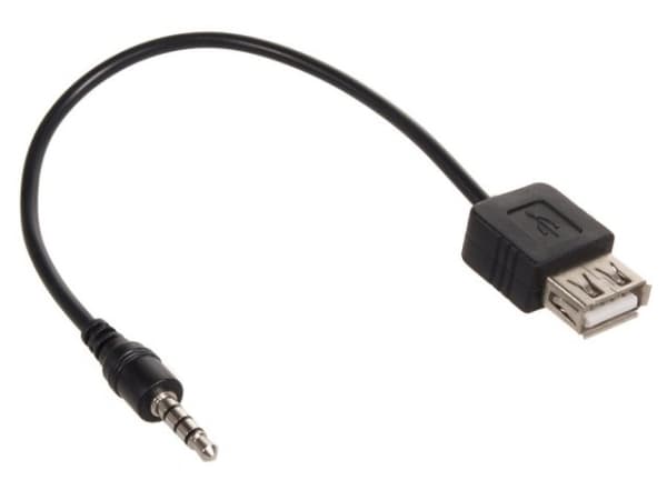 Maclean MCTV-693, 3.5mm, Uros, USB A-tyyppi, Naaras, 0,23 m, Musta